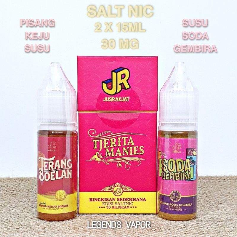 SALT NIC - TJERITA MANIES CERITA MANIS By JUSRAKYAT 2 X 15ML 30MG AUTHENTIC