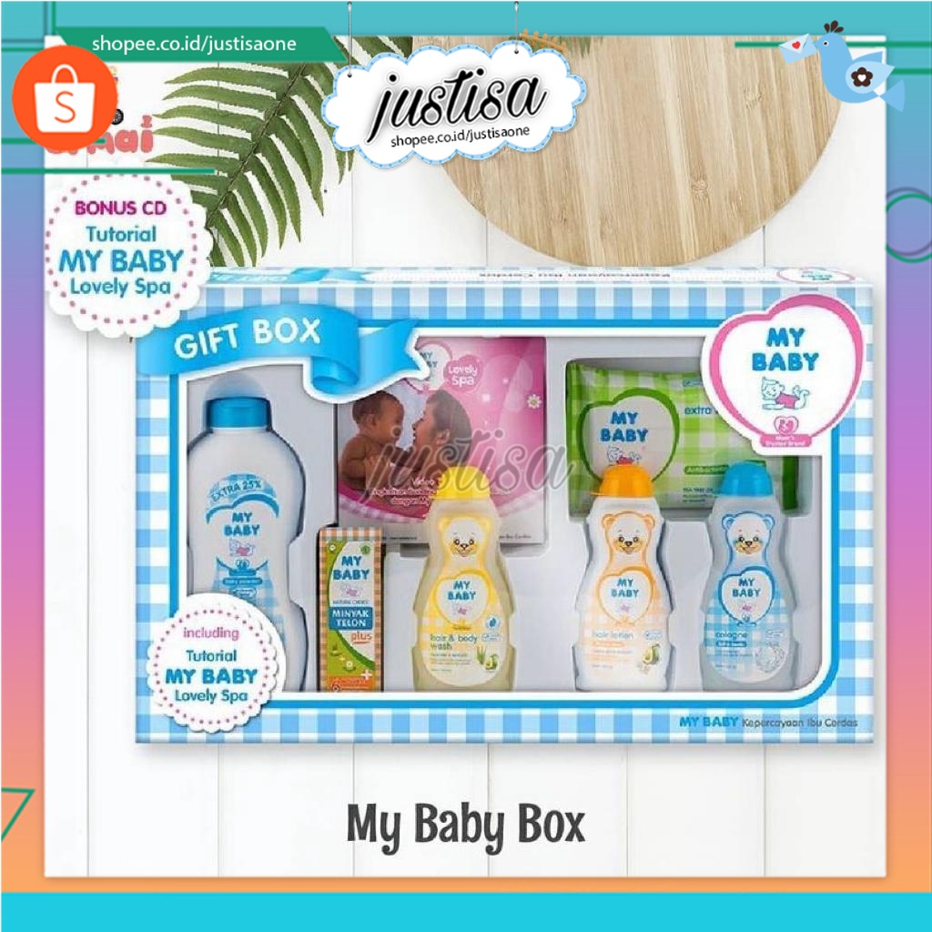 Promo !! MY BABY GIFT BOX SET/PAKET PERLENGKAPAN MANDI MY BABY BOX/KADO BAYI