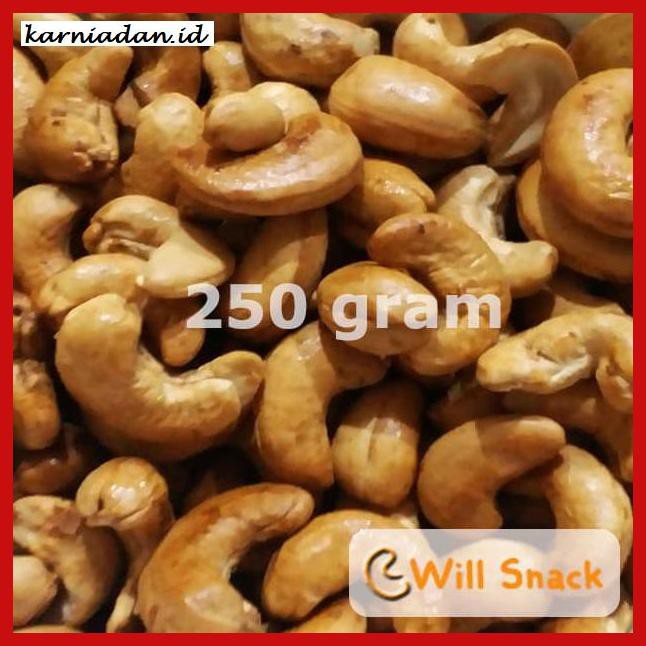 

MAKANAN-RINGAN- KACANG MEDE / METE OVEN ORIGINAL (250 GR / 1/4 KG) - ASIN -BERMACAM-MACAM.