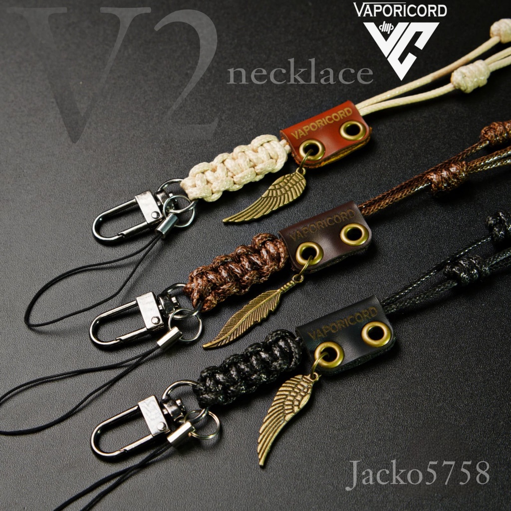 

lanyard vaporicord necklace V2 /Kalung Lanyard Vaporicord V2 FREE 3 ORING