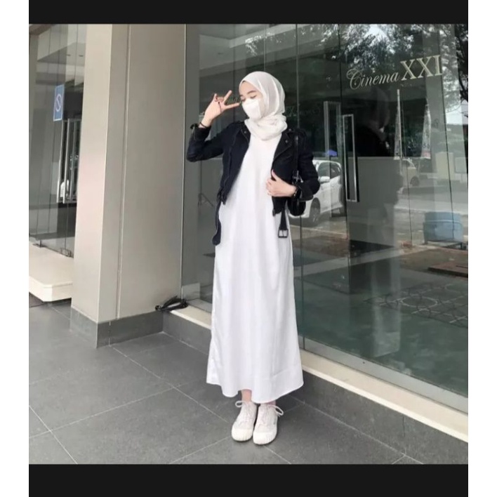 LONG inner//outer panjang TANPA LENGAN//bahan babyterri