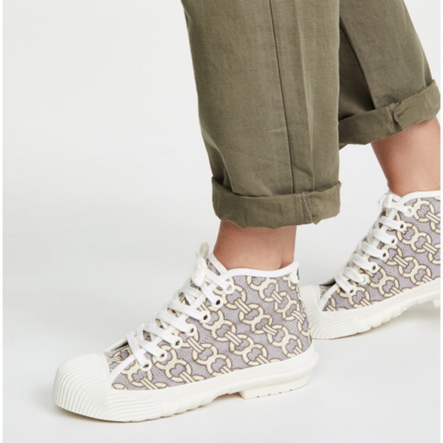 TERMURAH Tory burch gemini high top sneakers ORIGINAL