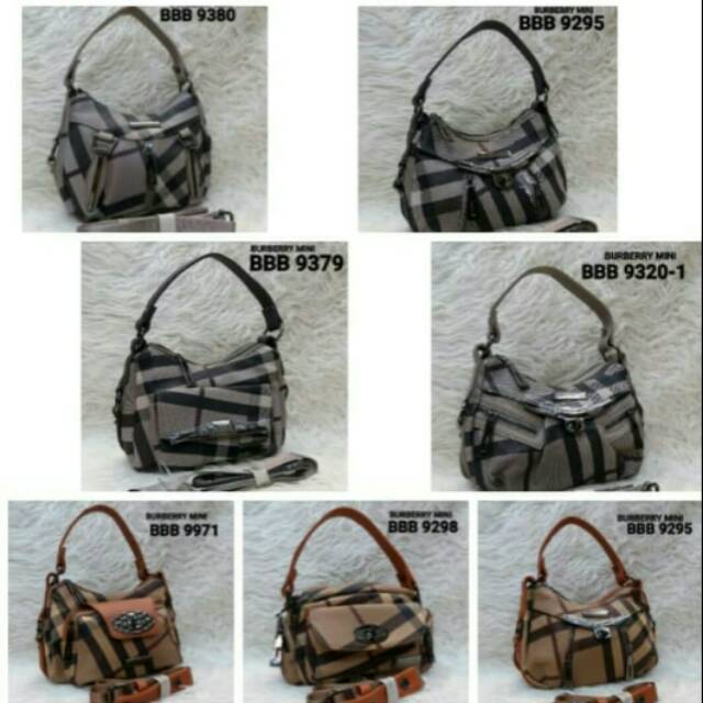 Tas selempang burberry mini keren import termurah