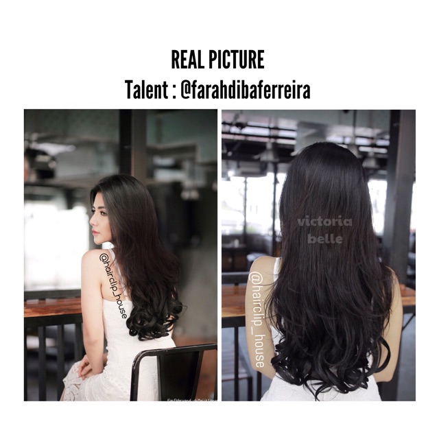 HAIRCLIP KOREA 3 LAYER CURLY 60cm ALITA