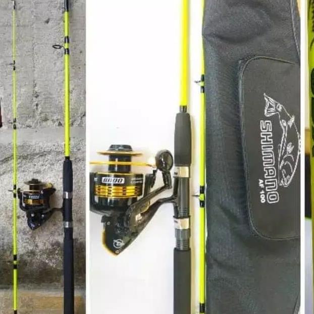 SET PANCING LAUT DENGAN JORAN FIBER KEKUATAN 120LBS SETARA 60KG