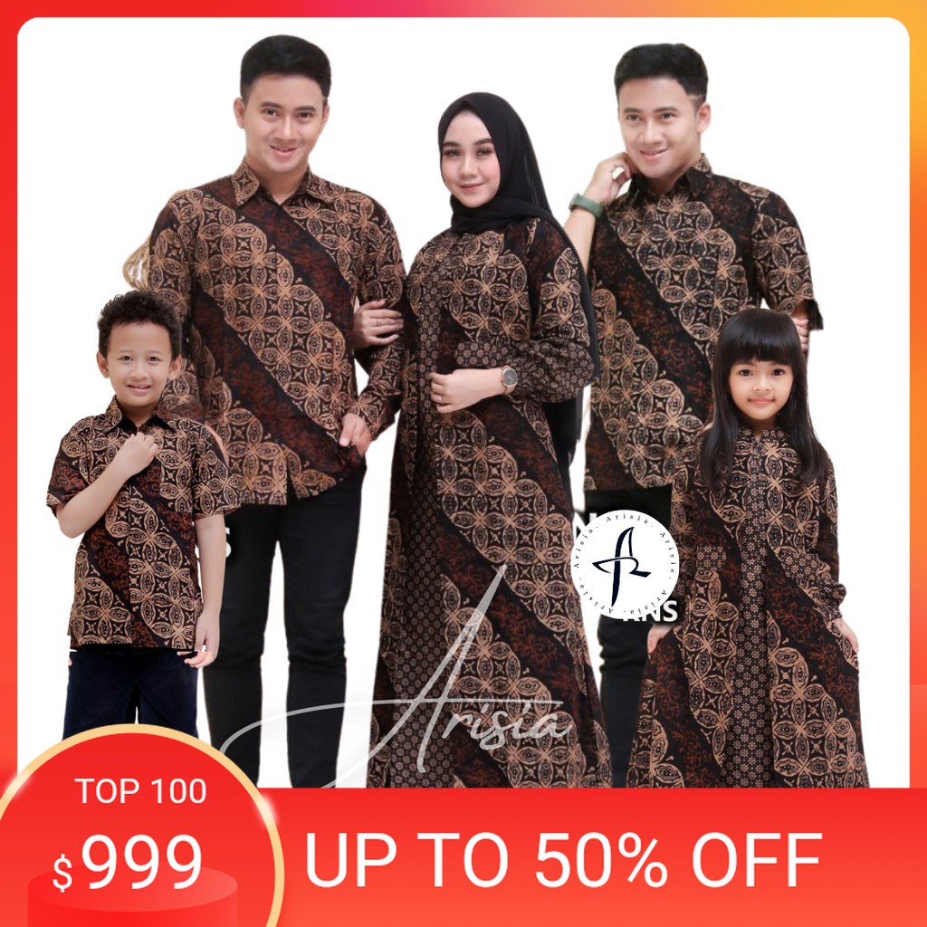 PROMO % BaTIK CoUPLe KeLUaRGa, baju batik couple keluarga ori ndoro jowi dnt MaRINa SeNo set couple 