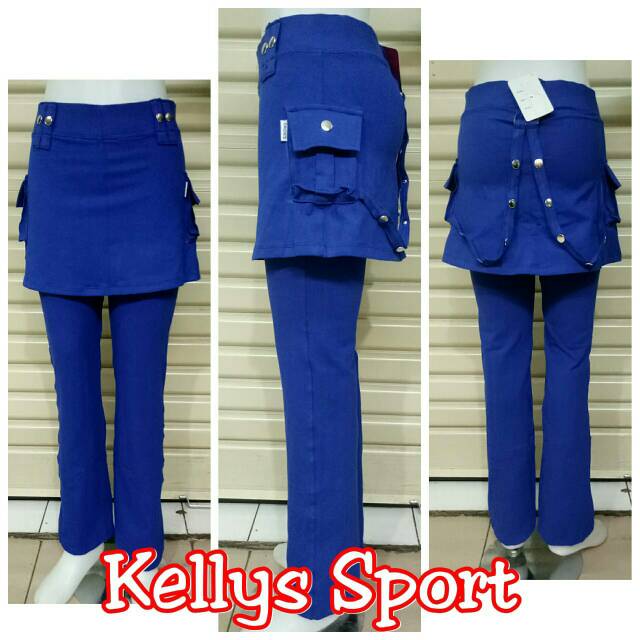 CELANA SENAM ROK RANTAI  BIRU BENHUR