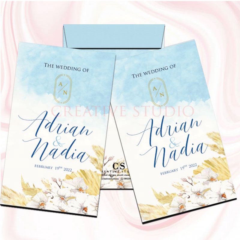 

F #J012 CUSTOM ANGPAO JUMBO BIG SMALL WEDDING/ SANGJIT/ENGAGEMENT/ BRIDESMAIDS MODERN