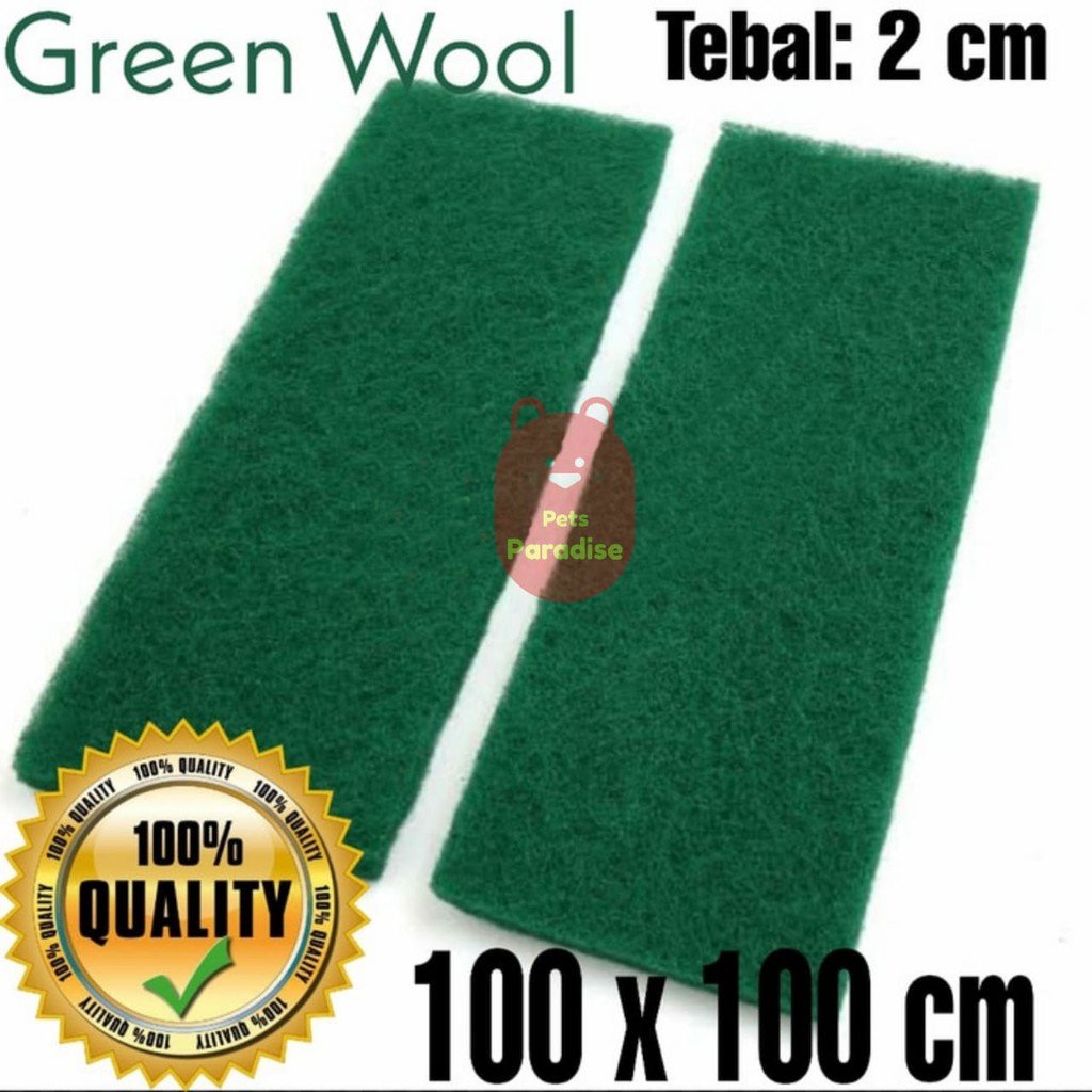 Green Wool Busa Aquarium 100x100 2cm