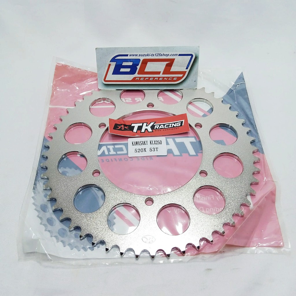 Gear Gir Belakang Kawasaki KLX 250 520 53T Bisa Untuk KLX 230 Merk TKRacing TK Racing