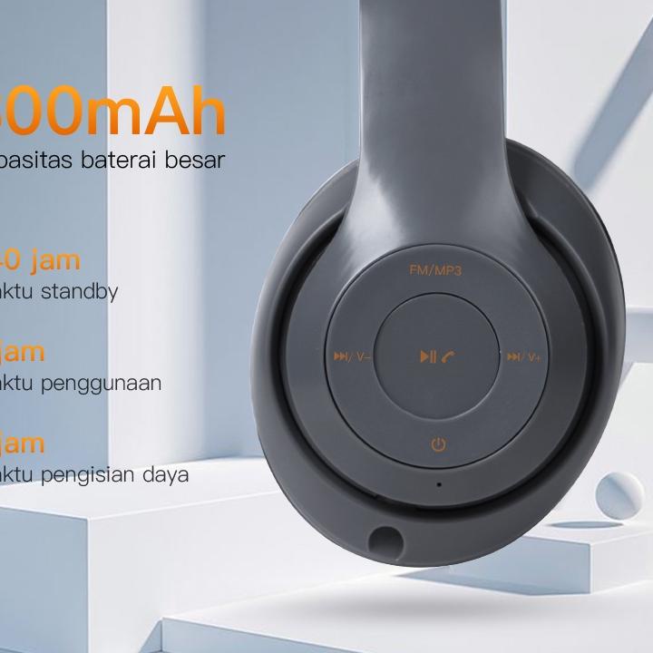 Telah Hadir.. TACOO Wireless Headphone Bluetooth Stereo Bass HiFi Sound Flodable Head Noise Cancelli