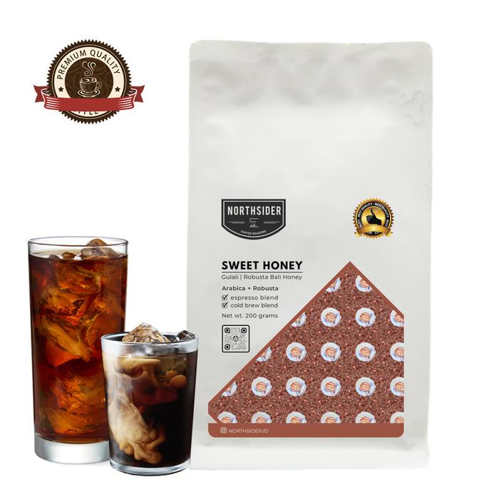 

[ COD ] BIJI KOPI ARABIKA ROBUSTA SWEET HONEY ESPRESSO BLEND -500GR NORTHSIDER PRODUK TERBATAS Kode 1072