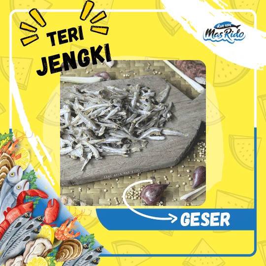 

Teri Jengki 500G Bersih Kering Ikan Asin Super