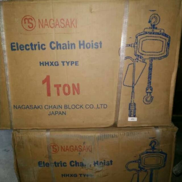 CHAIN BLOCK ELECTRIC 1 ton x 6 meter NAGASAKI ELECTRIC CHAIN HOIST 1Ph