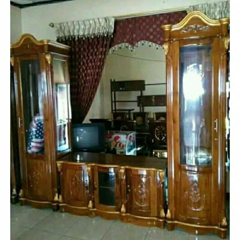 BUFET TV PAJANGAN JATI JEPARA