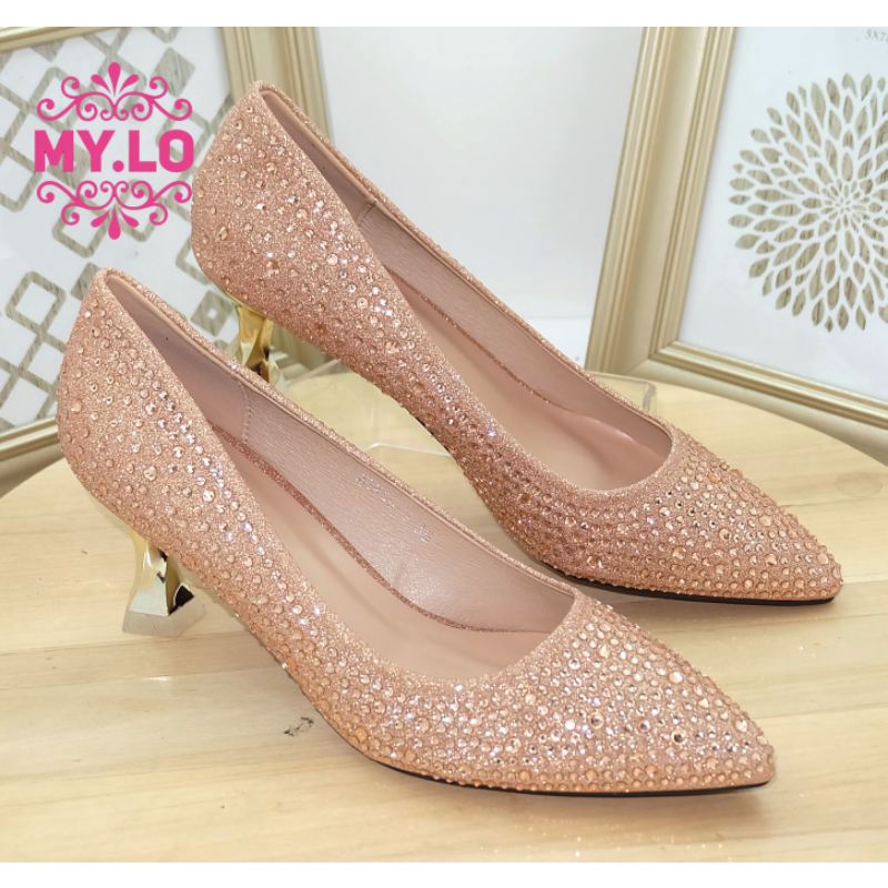 SANDAL PESTA WANITA HEEL WEDDING PATRIZIO IMPORT