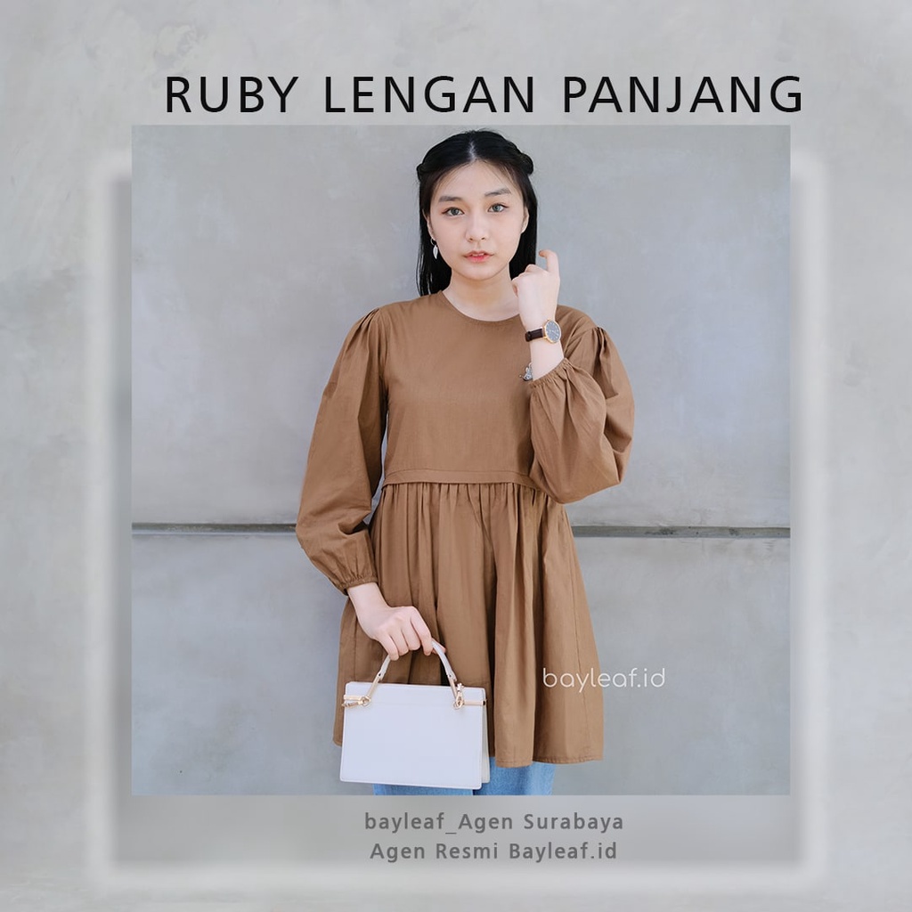 RUBY BLOUSE LENGAN PANJANG BY BAYLEAF.ID