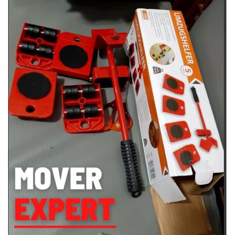 Mover Expert | Mover Master | 1 Set termaksuk 1 Dongkrang dan 4 Roda