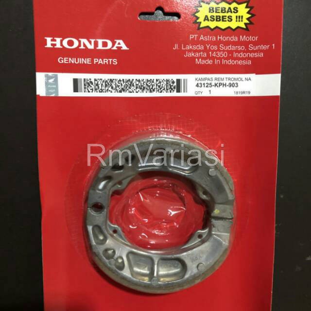 RmVariasi - Kampas rem belakang karisma supra x 125 revo absolute fit New