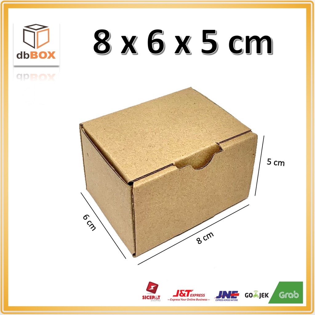 

Kardus 8x6x5 cm --Die Cut dan easy usage--