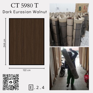 Carta HPL CT 5980  T Dark Eurasian walnut GOSEND GRAB BANDUNG