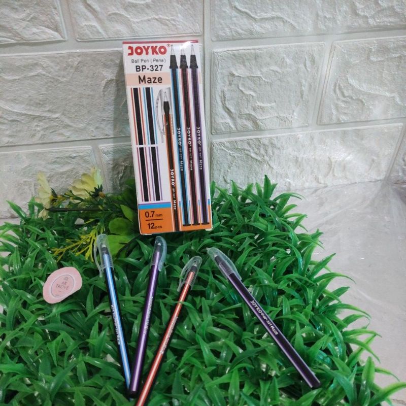 

Pulpen Pena Ball Pen Maze JOYKO Warna Tinta Hitam