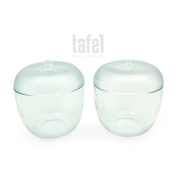 Toples Kaca Bentuk Apel Isi 2