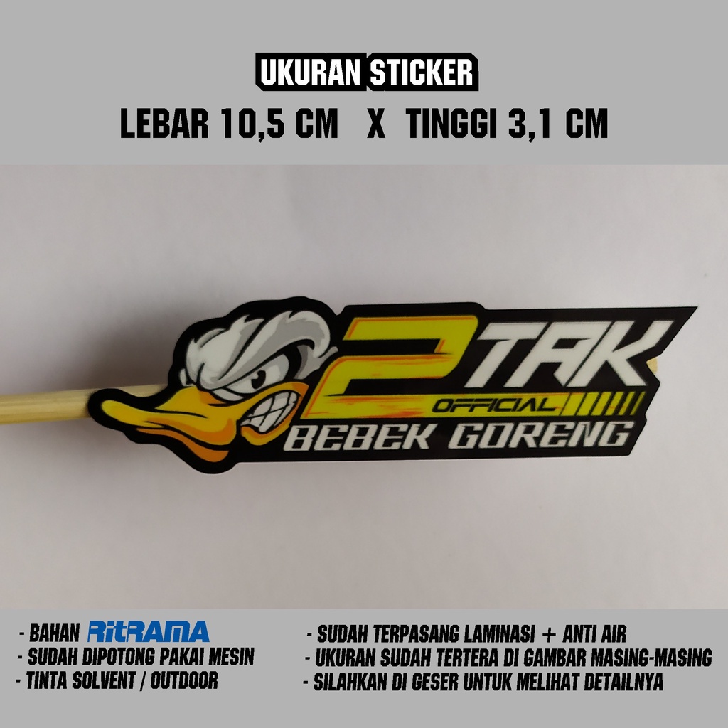 sticker 2 tak terbaru / sticker two stroke viral / sticker bebek goreng / sticker dua tak indonesia / sticker gara gara 2 tak / sticker rx king / sticker 2 tak / dua tak indonesia / sticker 2 tak lovers / sticker fiz r-2 tak bebekgorengoff