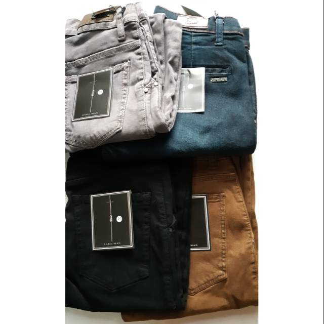 Celana Panjang Slim Fit Pria Zara Man