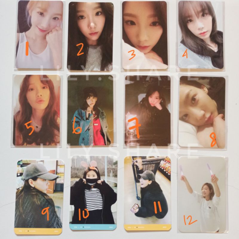 Taeyeon Official Photocard My Voice / TFU SNSD Girls Generation