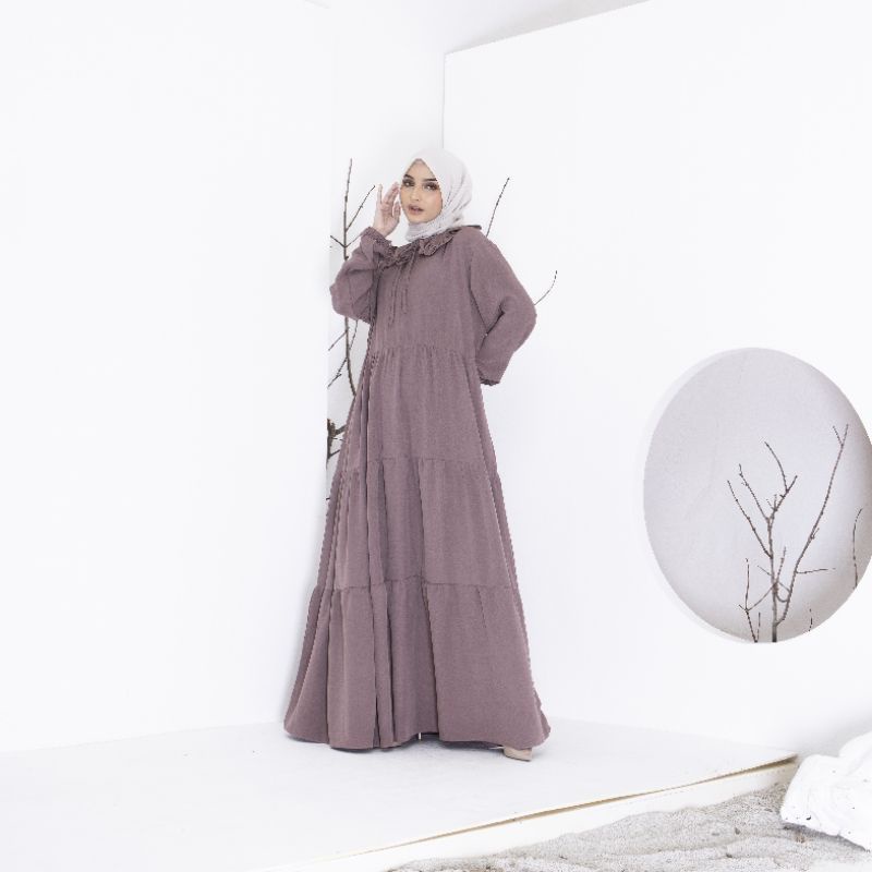 [MAJMA] Ameena Dress-Simple SYARI-Bahan Syakila