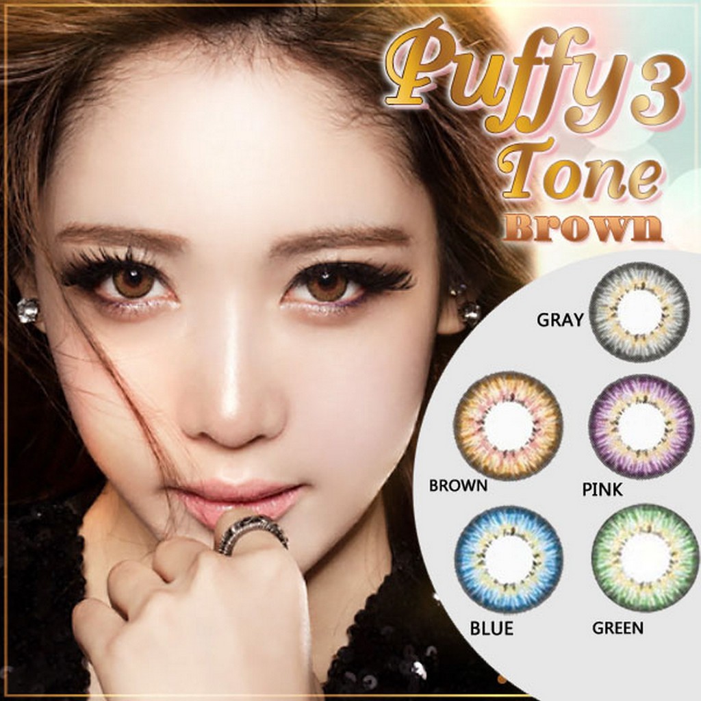 Softlens Puffy 3 Tones Brown