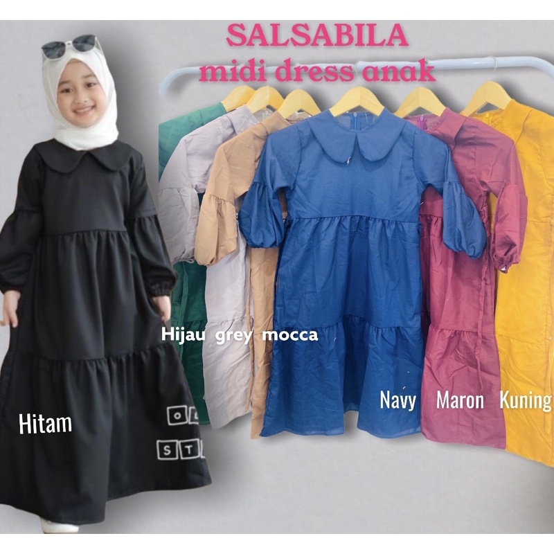 SALSABILA MIDI DRESS ANAK