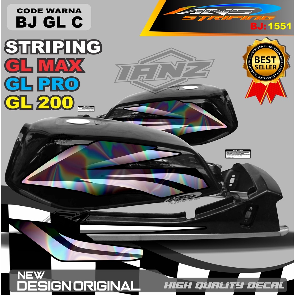 STIKER STRIPING GL PRO VARIASI HOLOGRAM / STRIPING GL PRO MAX VARIASI HOLOGRAM / STRIPING GL