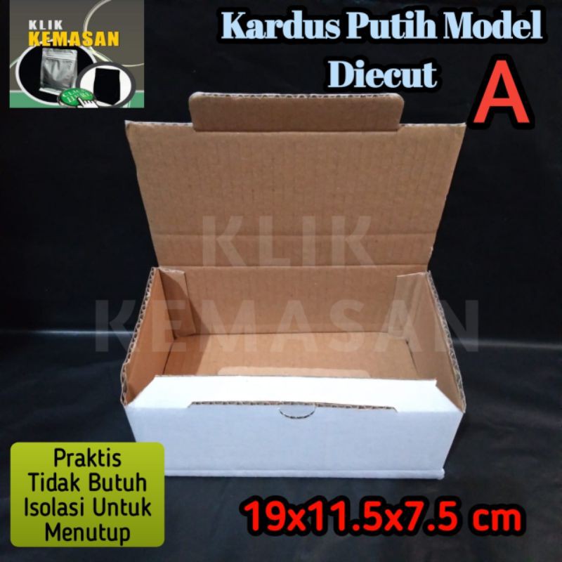 

KARDUS A PUTIH KOTAK KARTON BOX DUS SEPATU POLOS PACKING HP AKSESORIS