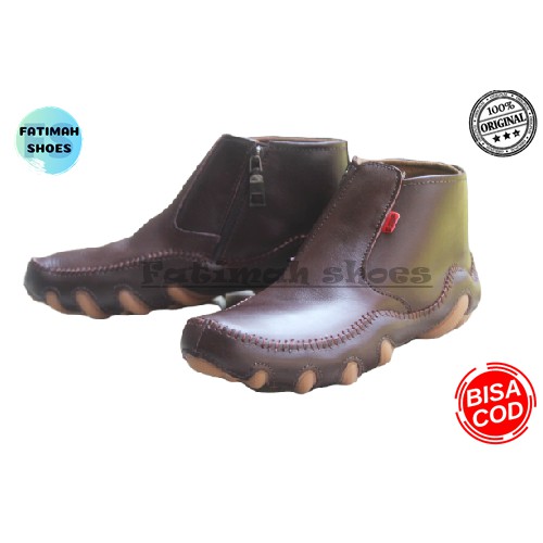 Sepatu Formal Boots Pria Bahan Kulit Asli Maldini Original Sepatu Semi Boots Pria Kulit Murah