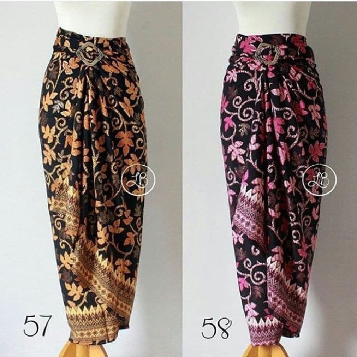 Rok Kain Lilit peach dan pink