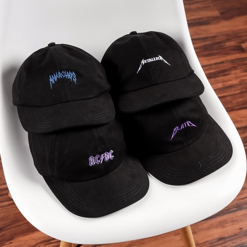 Topi 5 panel Fennel hitam tulis jalan motif distro 35