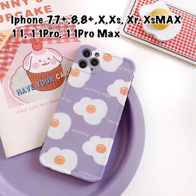 Yummy Egg iPhone Case 7 7+ 8 8+ X Xs Xr XsMAX 7plus 8 plus 11 11pro 11promax 11 pro max