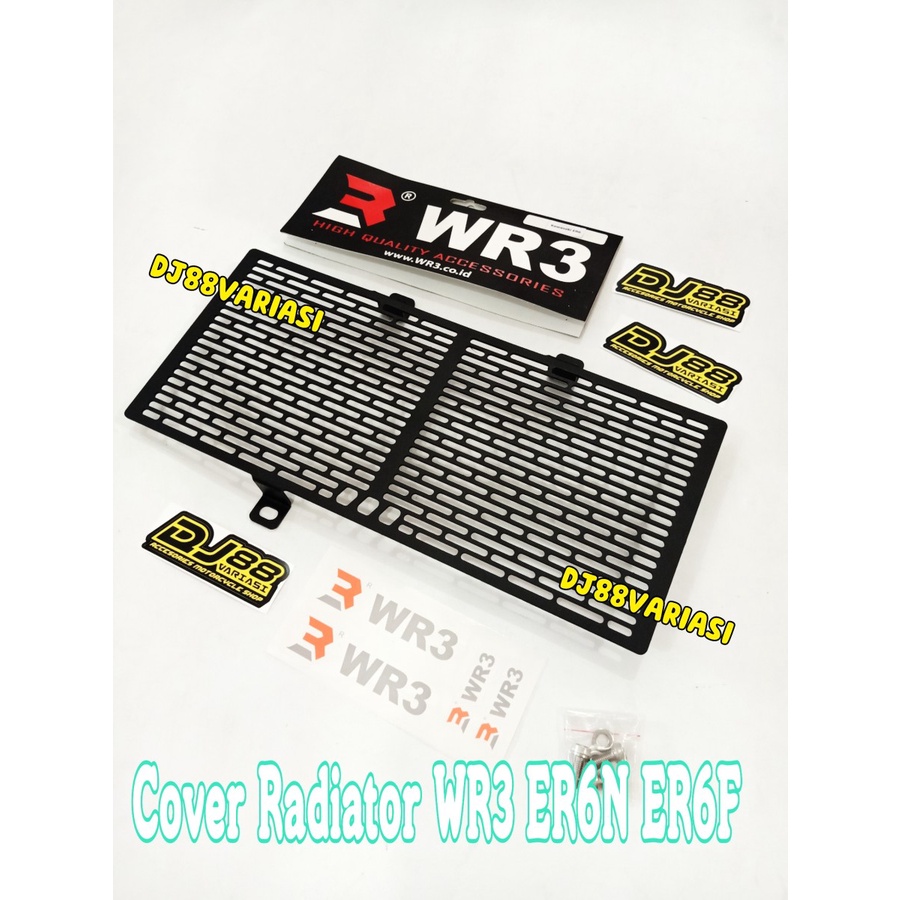 Cover Radiator ER6n Wr3 tutup radiator er6f pelindung radiator pengaman er6