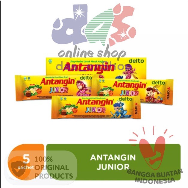 

Antangin Junior Masuk Angin Herbal Anak Balita Cair Kotak Box 5 sachet saset