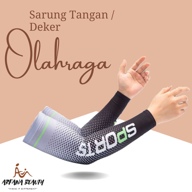 Pelindung Lengan Pria Manset Lengan Arm Sleeve Aksesoris Pelindung Olahraga Dekker Sepeda Arm Sleeve UV Protection Deker Sport Motor Anti Panas Sinar Matahari Lengan Panjang Import Premium Terbaru Original