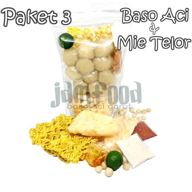 

PAKET termurah 3 BKS BASO ACI + MIE TELOR