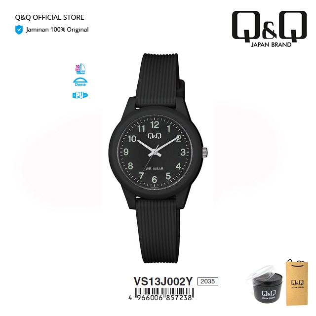 Jam Tangan Wanita Q&Q QnQ QQ Analog Strap Karet  VS13 VS13J Original - Anti Air 10 BAR-5