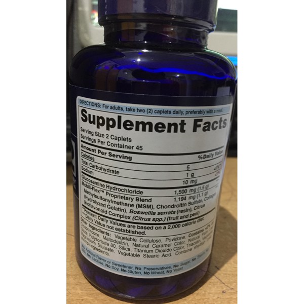 PURITAN GLUCOSAMINE TRIPLE CHONDROITIN MSM 90 CAP