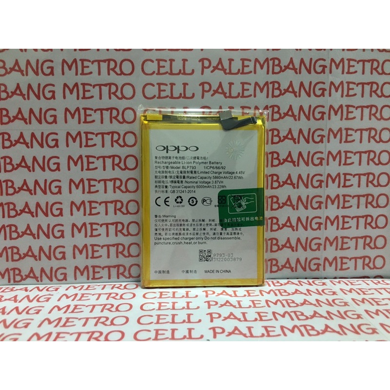 Baterai Realme C11/C12/C15/C25/NARZO 20/BLP793 Ori