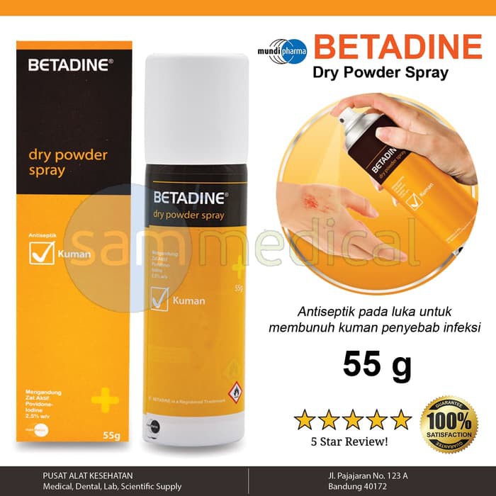 Medica - Betadine Dry Powder Spray 55gr