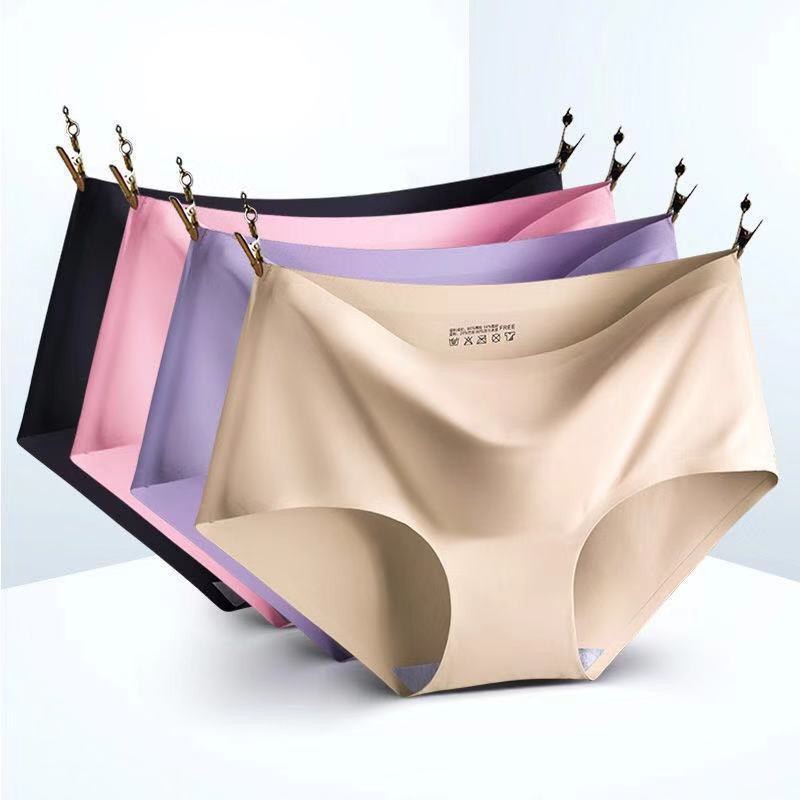 ❀ Chingu ❀ PW077 [ADA PACKINGAN] COD Celana Dalam Wanita Brief Seamless CD Ice Silk Tanpa Jahitan