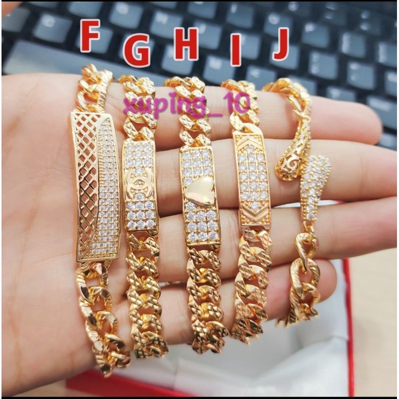 Gelang Tangan Rantai Permata Fashion Wanita Korea Lapis Emas 18k Aneka Perhiasan Alesandra Machina Xuping Cantik dan Mewah