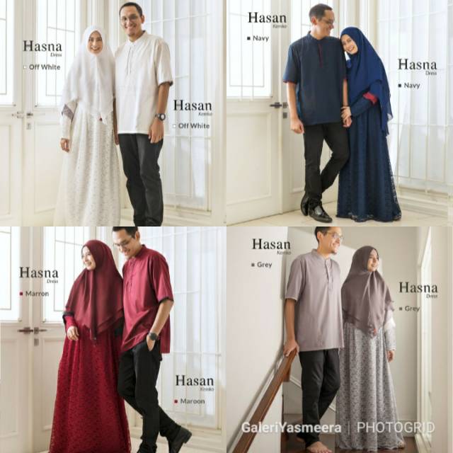 Gamis Brukat Couple Hasna Yasmeera